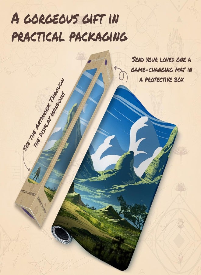 Paramint Fresh Plain (Stitched) - MTG Playmat - Compatible with Magic The Gathering Playmat - Play MTG, YuGiOh, TCG - Original Play Mat Art Designs & Accessories - Image 5